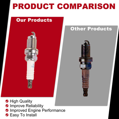 Set of 4 Iridium Spark Plugs for Honda Accord, Euro, Civic, Odyssey (2002-2012)