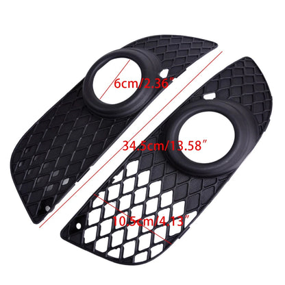2 x Bumper Fog Light Grille Trim for Mitsubishi Lancer (2008-2014)