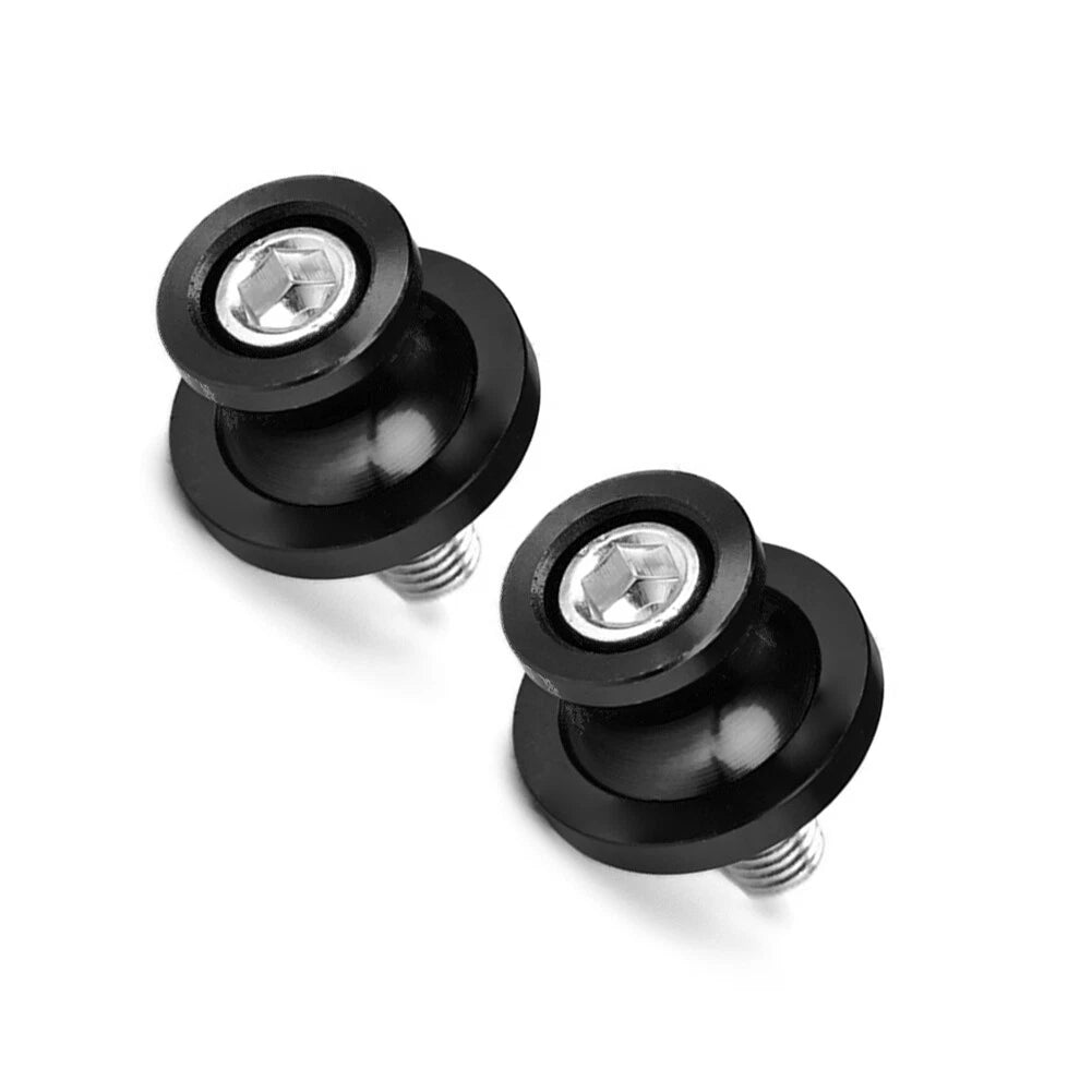 2 x Motorcycle Swingarm Spools Slider Screws 8MM Black for Honda CBR