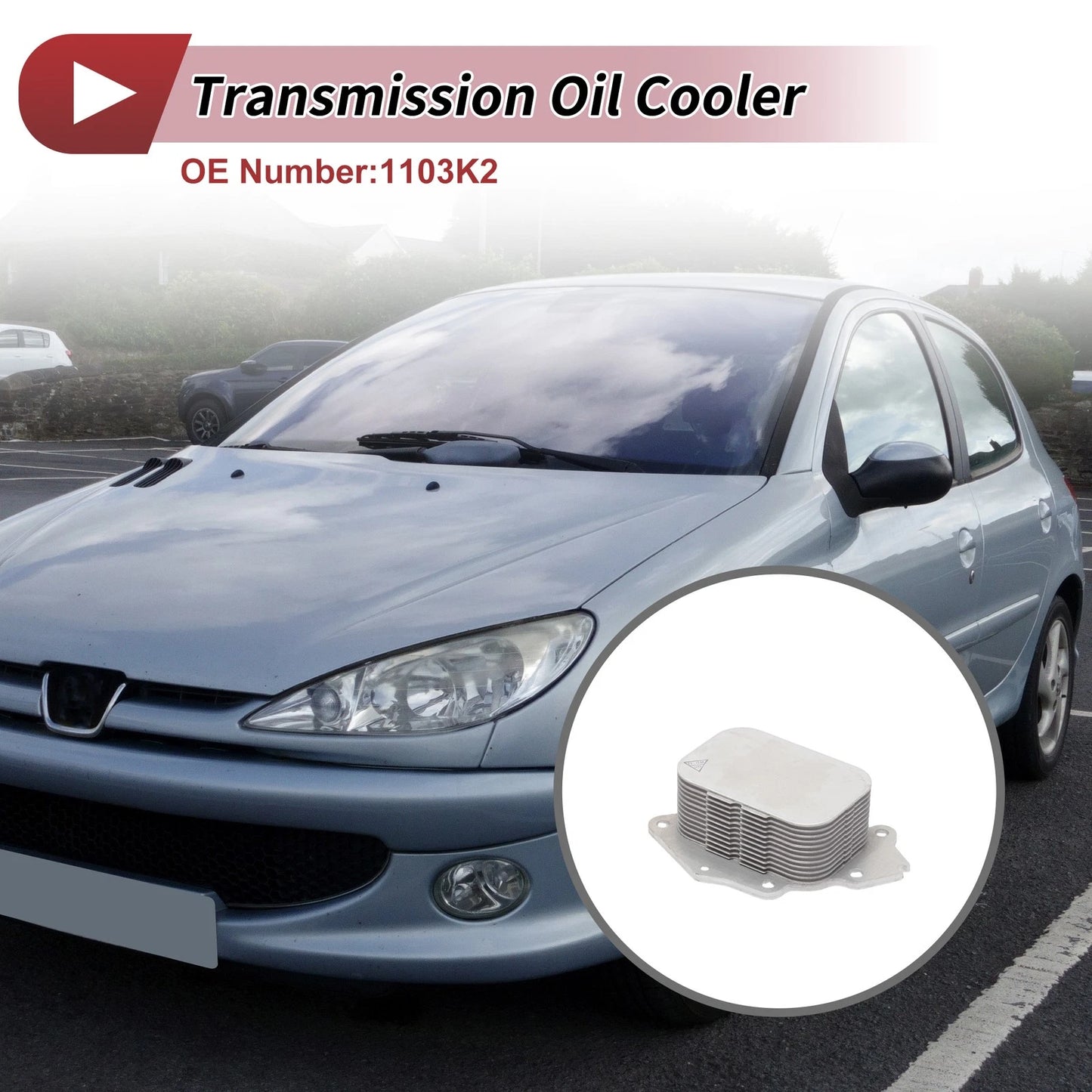 Engine Oil Cooler for PEUGEOT 206 (2000-2005) 1 Pcs