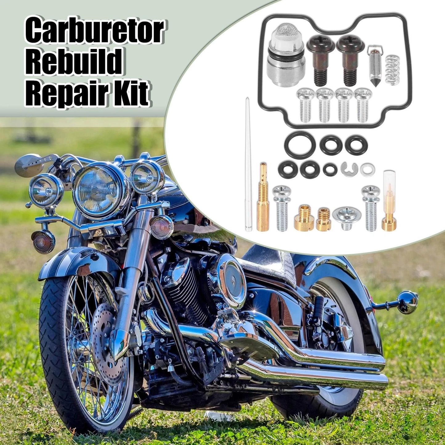 Kits / 2 x Carburetor Repair Rebuild Part for Yamaha V Star 1100 XVS