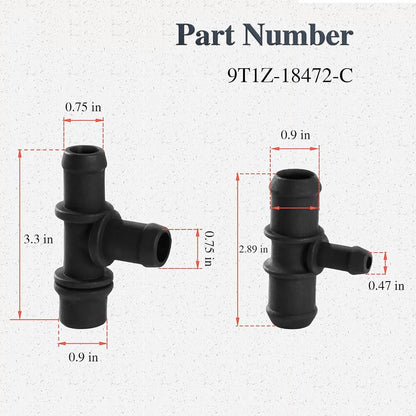 Heater Hose Tee Connector for Ford Transit Connect 2.0L (2010-2013)