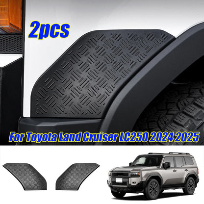 ABS Gloss Black Front Bumper Side Wheel Cover Trim for Land Cruiser LC250 (2024–2024)