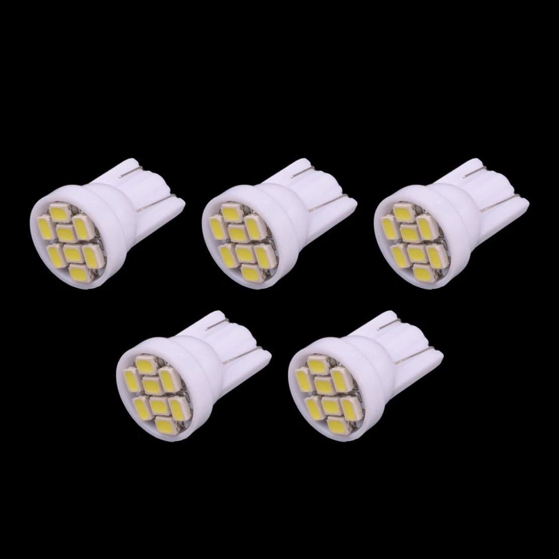 5 x T10 8 SMD White LED Gauge Cluster Lights for Ford F150 (2004-2023)