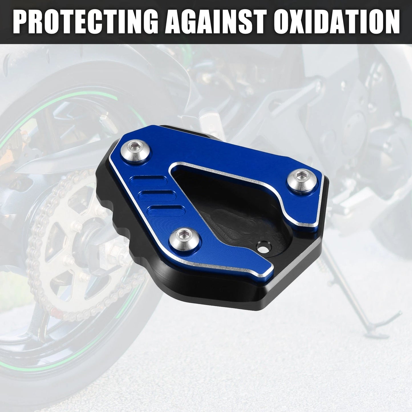 1 x Set Aluminum Alloy Kickstand Pad for BMW S1000RR (2019-2023)
