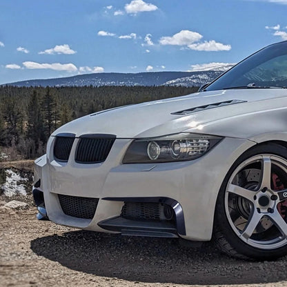 Front Bumper Side Air Vent Trim for BMW E90 E91 (2005-2008) Carbon Fiber Look