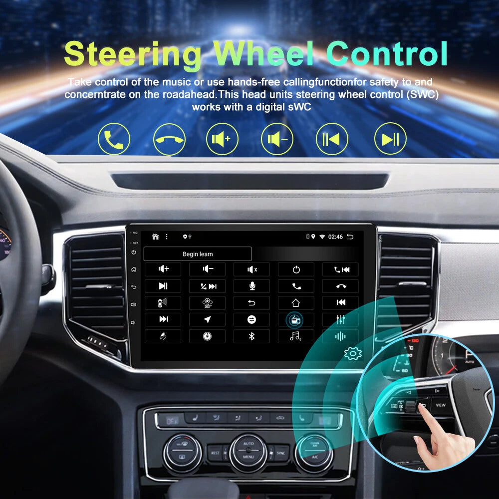 9" Wireless CarPlay Android Auto Head Unit BT Radio for Hyundai i45 (2009-2012)