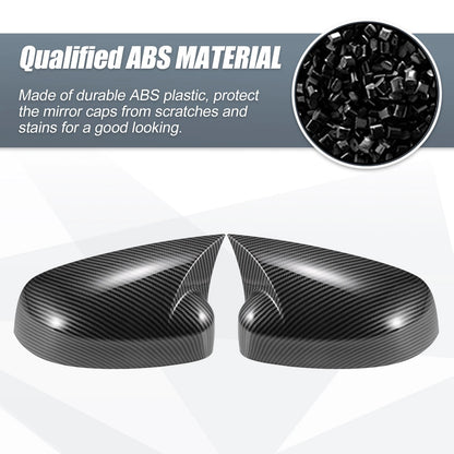 Rearview Mirror Cover Overlay 2 x Carbon Fiber Pattern for Ford Focus RS ST