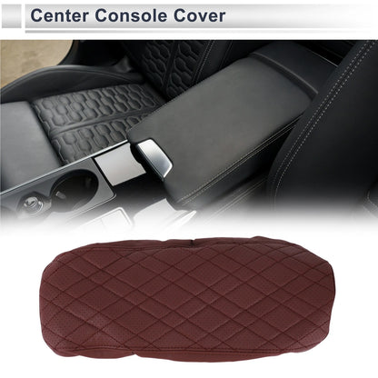 Center Console Cover for BMW i3 (2022-2024) Wine Red 1 Pc