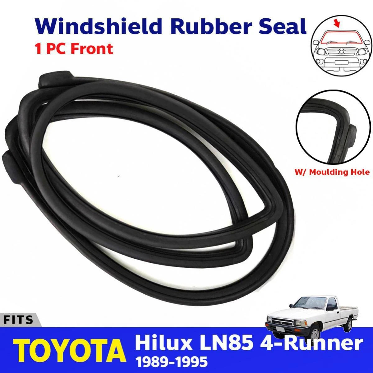 Front Windshield Rubber Glass Seal Fits Toyota Hilux LN85 Ute Truck 1989-95 EBDE