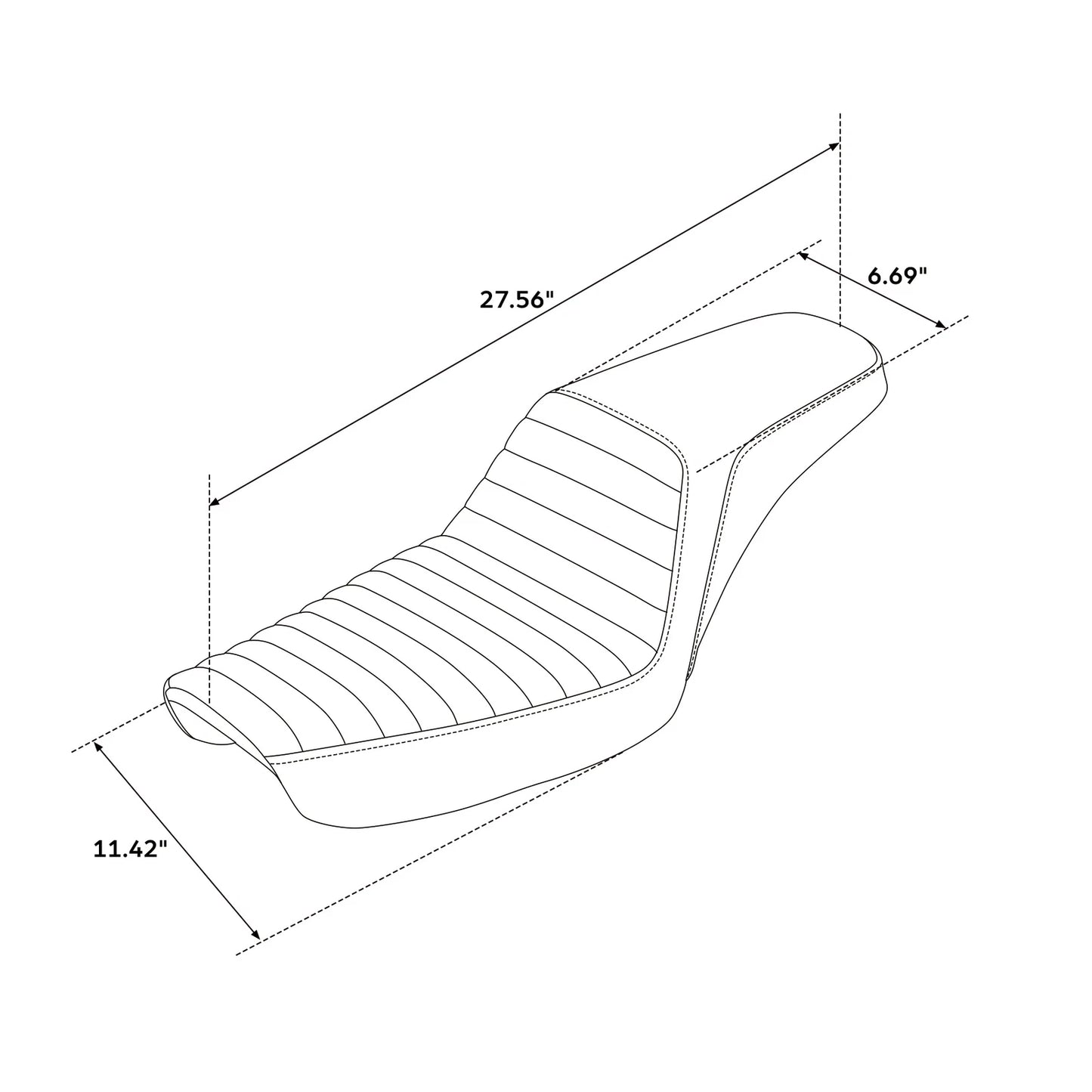 Driver & Passenger Seats for Harley Dyna Low Rider Super Glide FXD (1996-2003)
