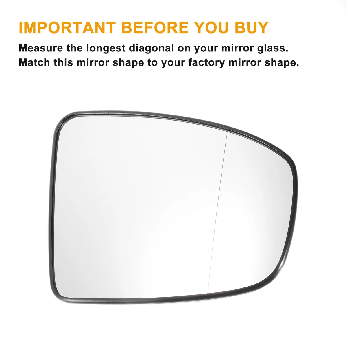 Right Side Mirror Glass Back Heated for Infiniti QX50 QX70 (2013-2016)