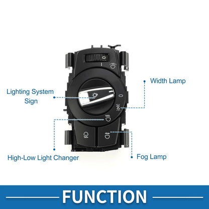 Headlight Switch for BMW 128i 2008-2013 - Plastic Black