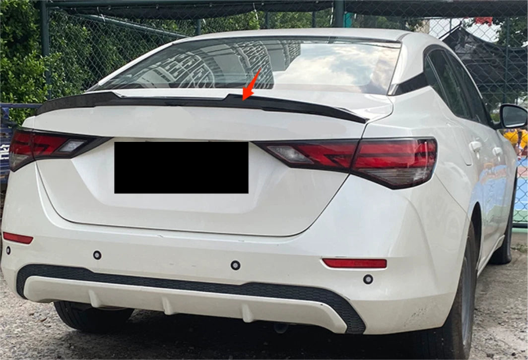 Glossy Black Rear Spoiler Wing for Nissan Sentra (2020-2024)