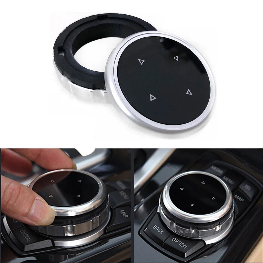 Aluminium Alloy Multimedia Knob Cover for BMW 1 2 3 4 5 6 X1 X3 X4 X5 X6