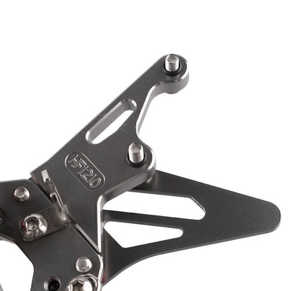Adjustable Grey Racing Rearsets Footrest Pegs for Suzuki GSXR 600 (2015)