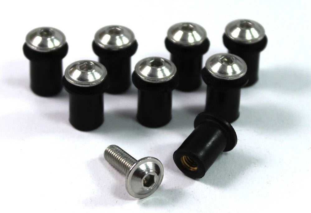 Schrauben Clips Frontscheibe Wellnut for Ducati 1098 1198 848 (2007–14)