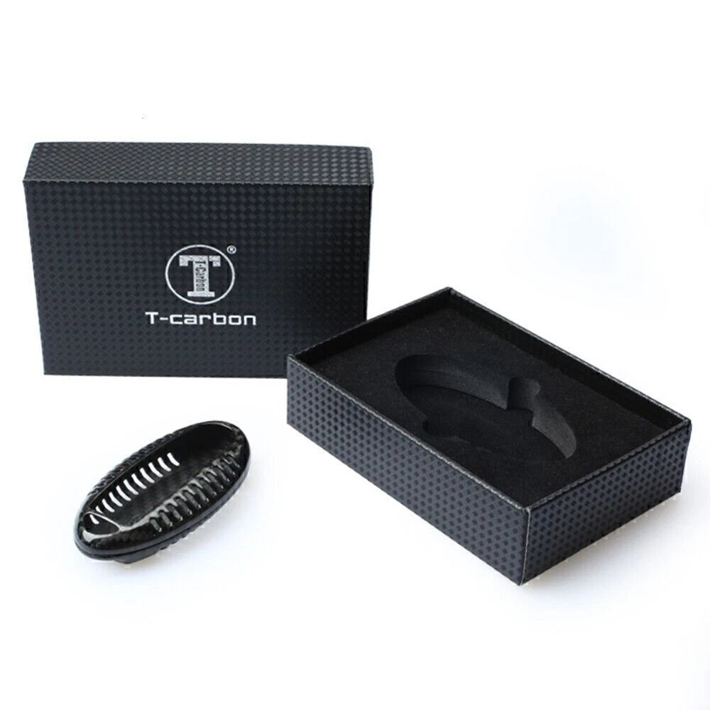 Black Carbon Fiber Key Case for Infiniti Q50 Q60 Q70 (2014-2023)