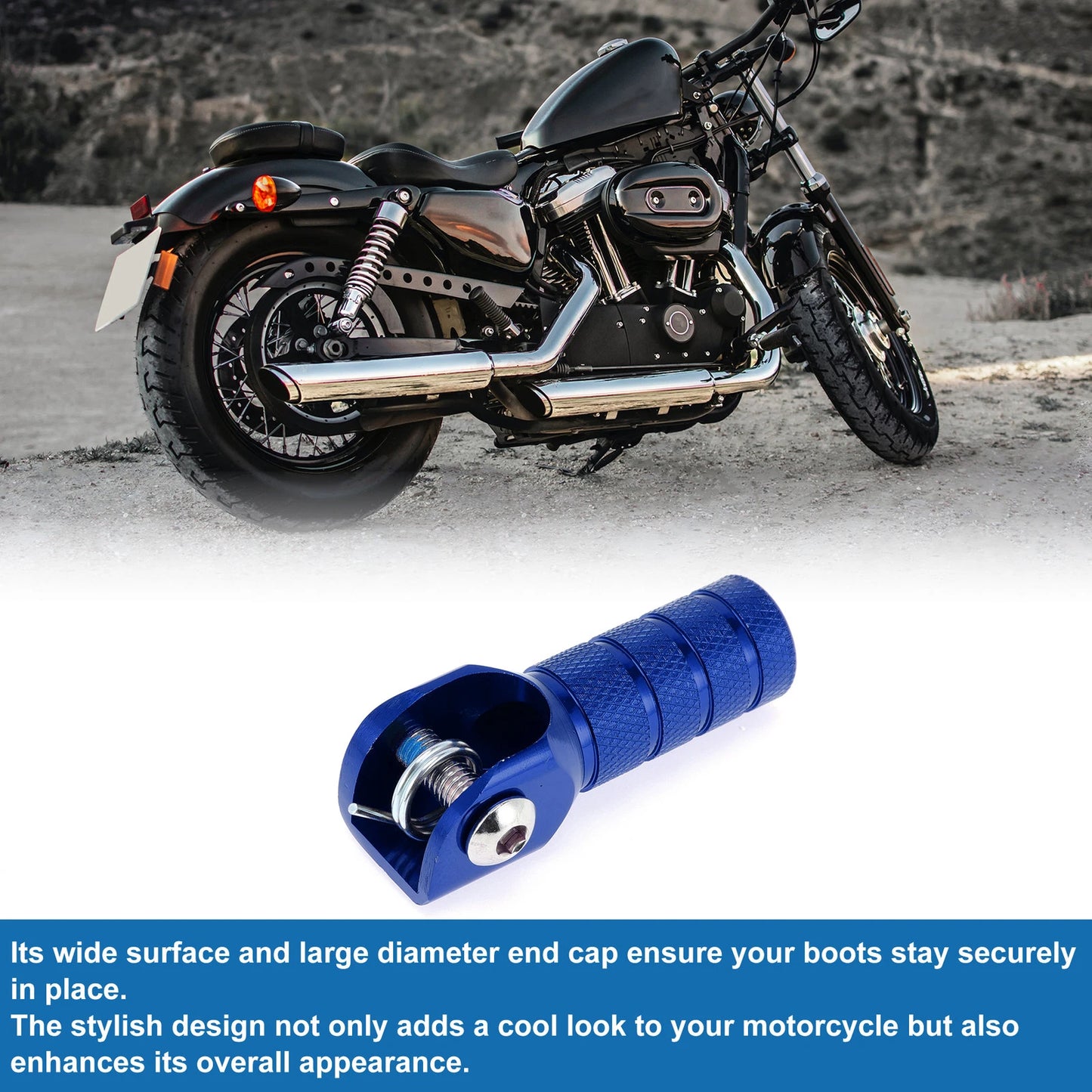Blue Motorcycle Shifter Footrests Pegs for Suzuki RMZ