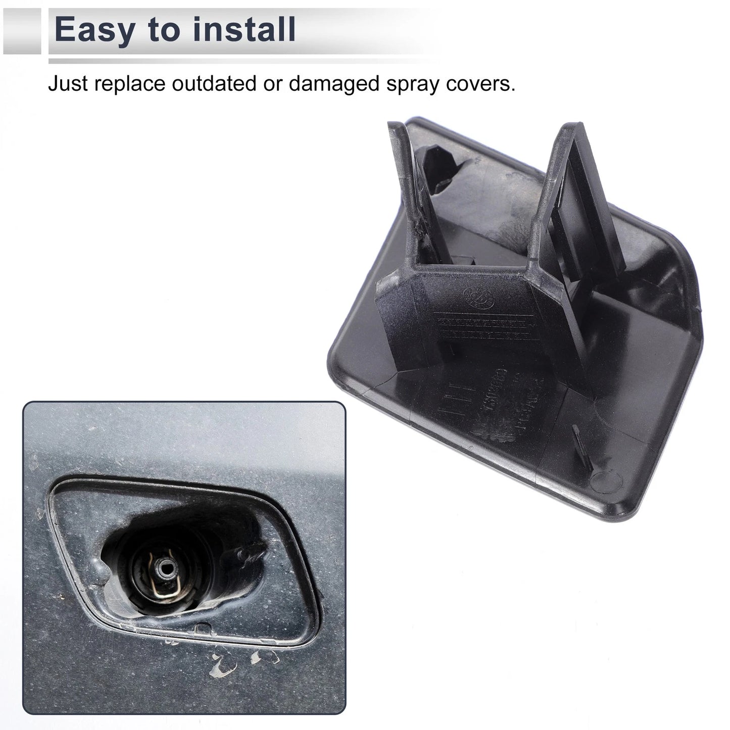 Front Left Bumper Headlight Washer Nozzle Cover for BMW X5 F15 (2014-2018)