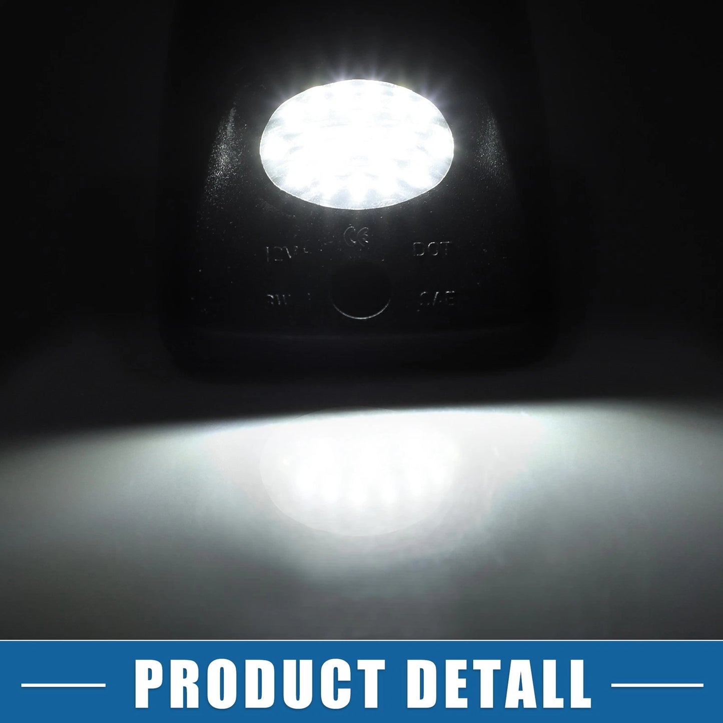 White LED License Plate Light Assembly for Toyota (Fits Various Models)