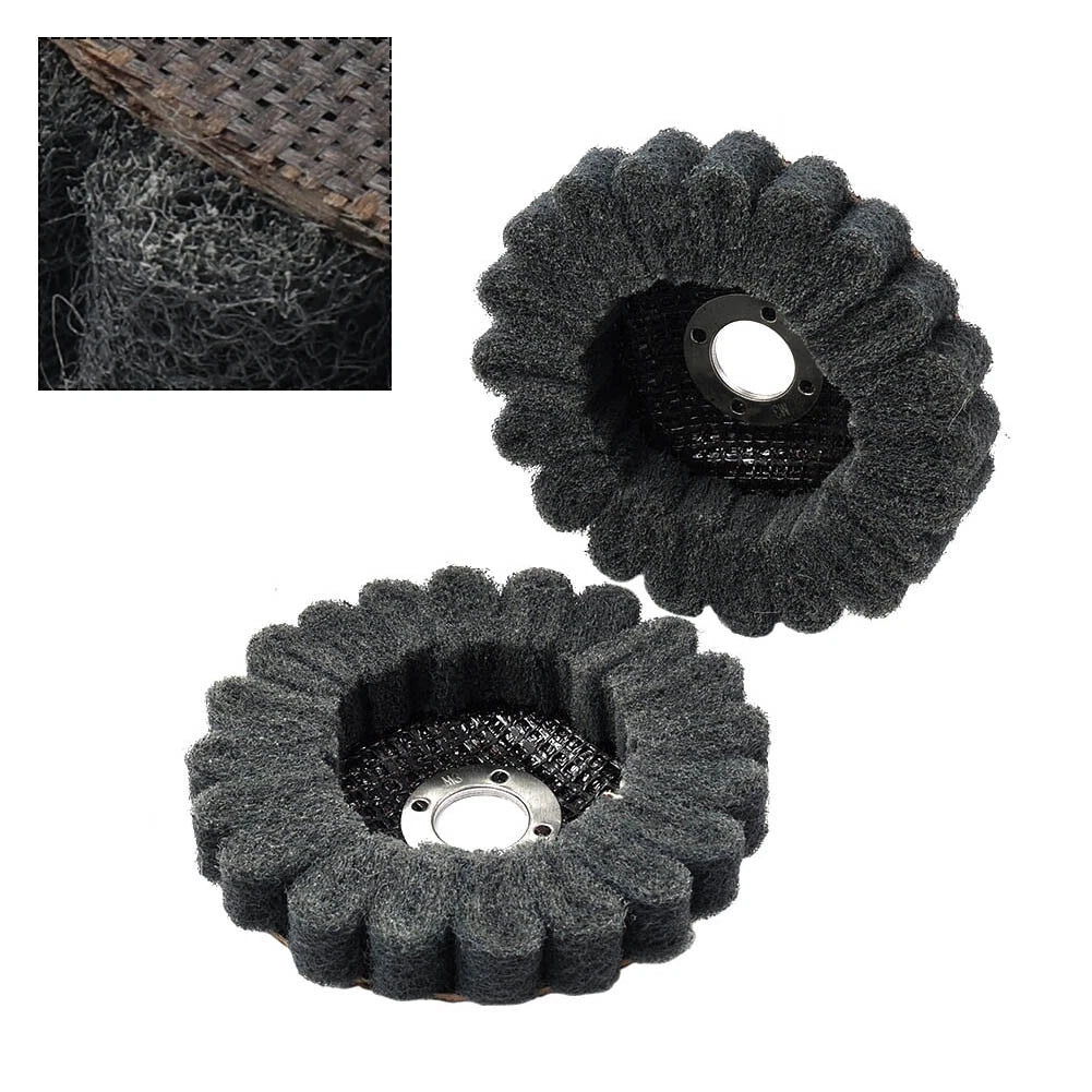 Nylon Fiber Flap Polishing Buffing Disc Wheel 100mm for Angle Grinder