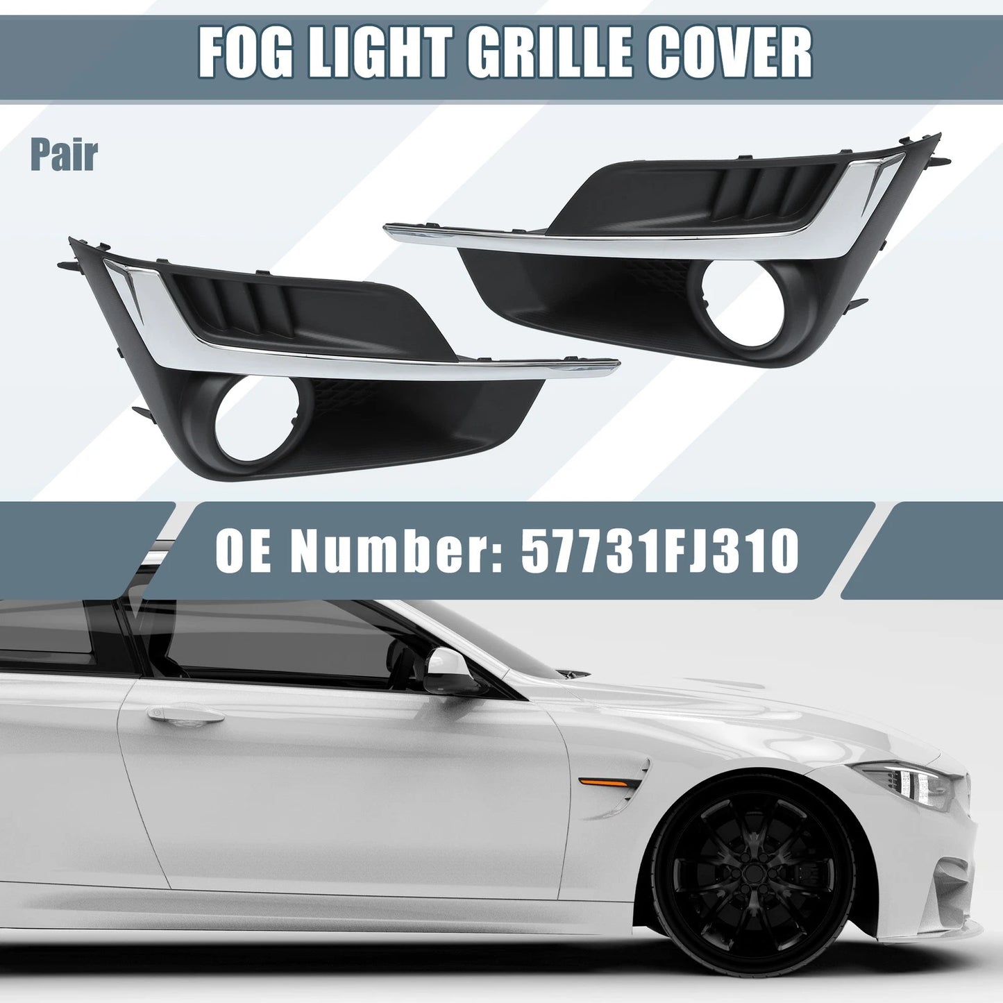 Fog Light Grille Covers for Subaru Impreza (2015-2016) - 1 Pair
