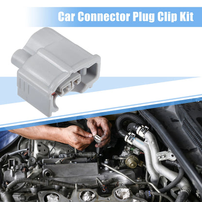 4 x 2-Pin Fuel Injector Connector Adapter Plug Kit for Toyota