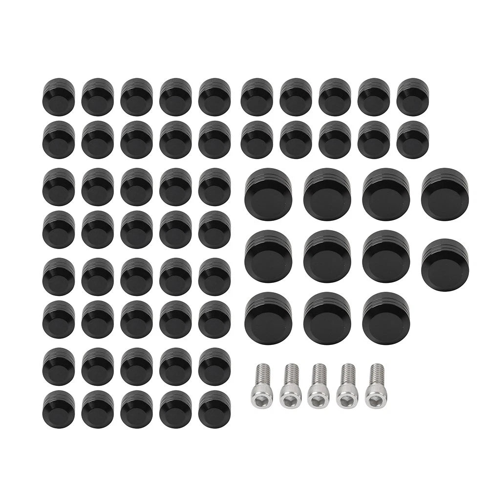 61X Engine Topper Screw Bolt Cap Kit for Harley Twin Cam Softail (2007-2017)