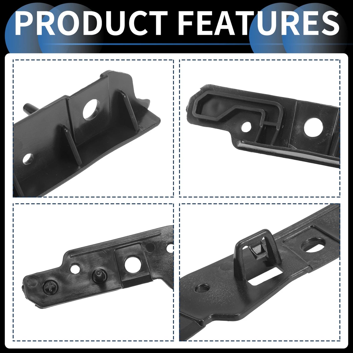 Left Rear Bumper Retainer Bracket for Toyota Corolla (2007-2021)