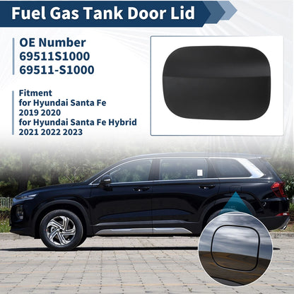 Fuel Tank Door for Hyundai Santa Fe 2019-2023 Gas Filler Door 2 x Covers