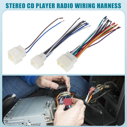Stereo CD Player Radio Wiring Harness 24 Pin for Ford (1998 - Present)
