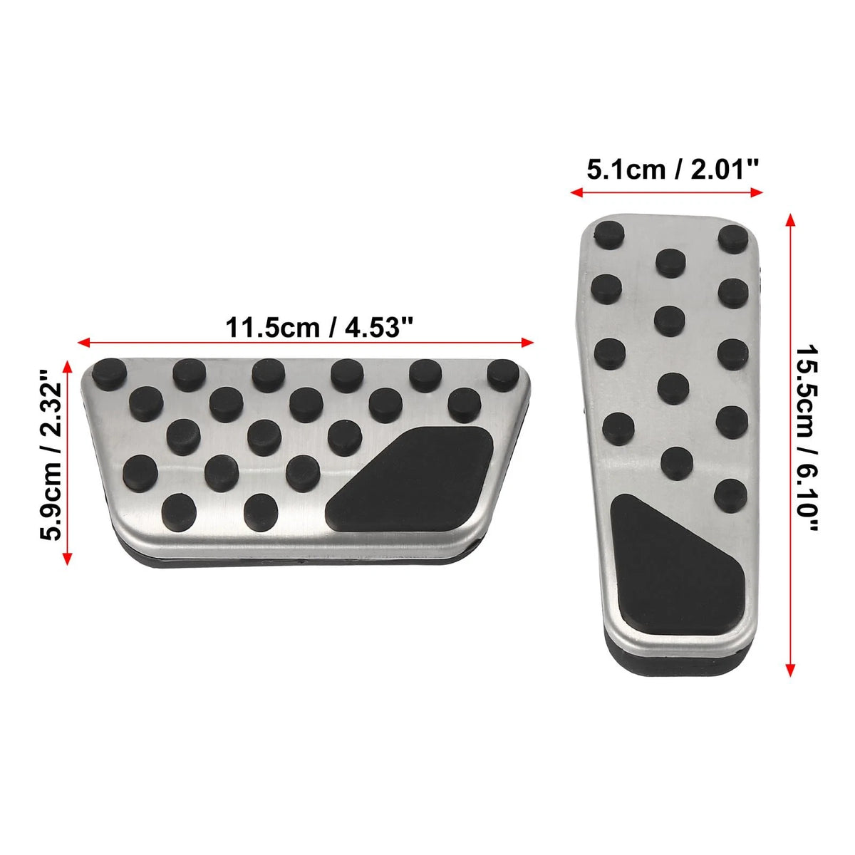Brake & Gas Pedal Cover Set for Dodge Challenger Charger (2009-2019)