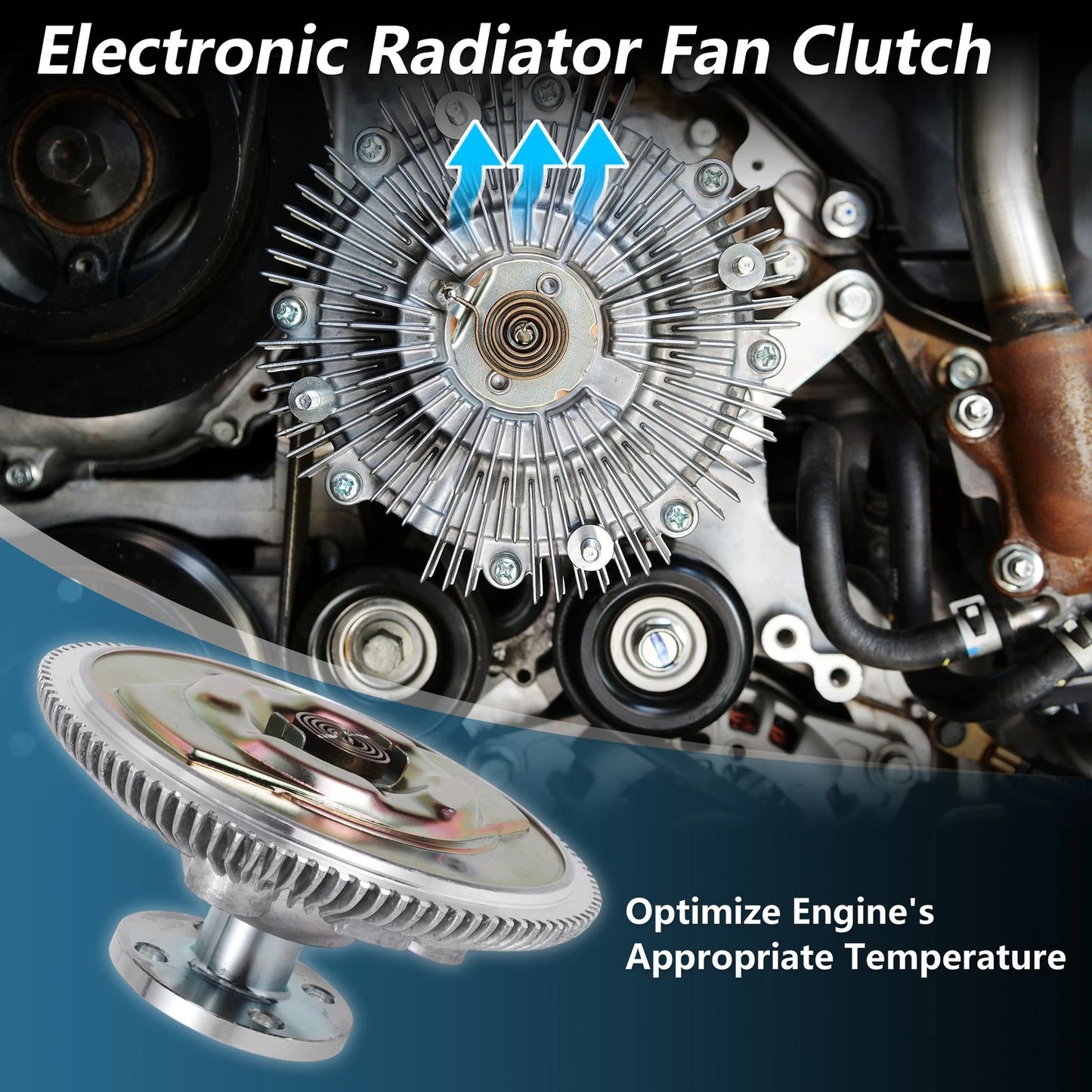 Engine Cooling Fan Clutch for Jeep Cherokee 1987-2001 4.0L