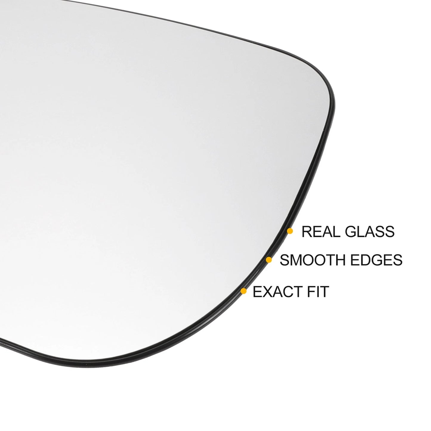 Left Side White Mirror Glass w/ Back Non-heated for Toyota Verso (2009-2012)