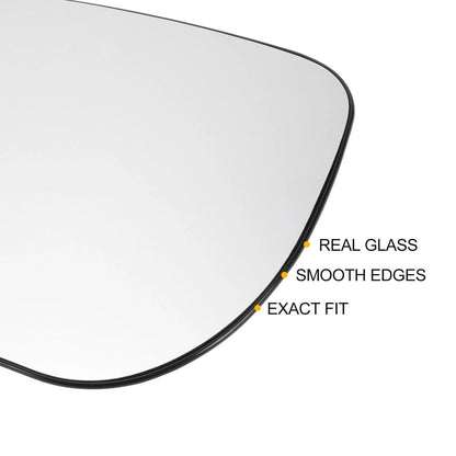 Left Side White Mirror Glass w/ Back Non-heated for Toyota Verso (2009-2012)