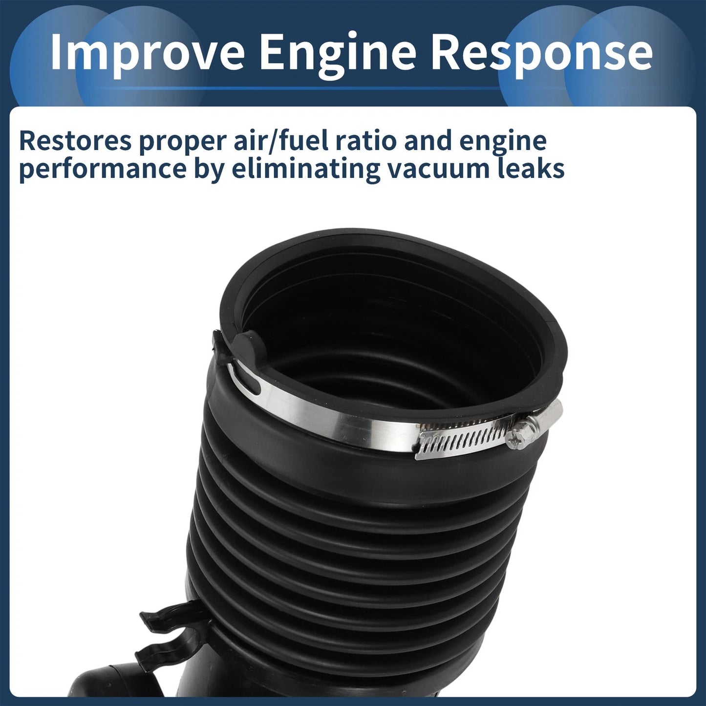 Engine Air Intake Hose for Ford F-250 Super Duty (2011-2016) 1 Pc Clamp