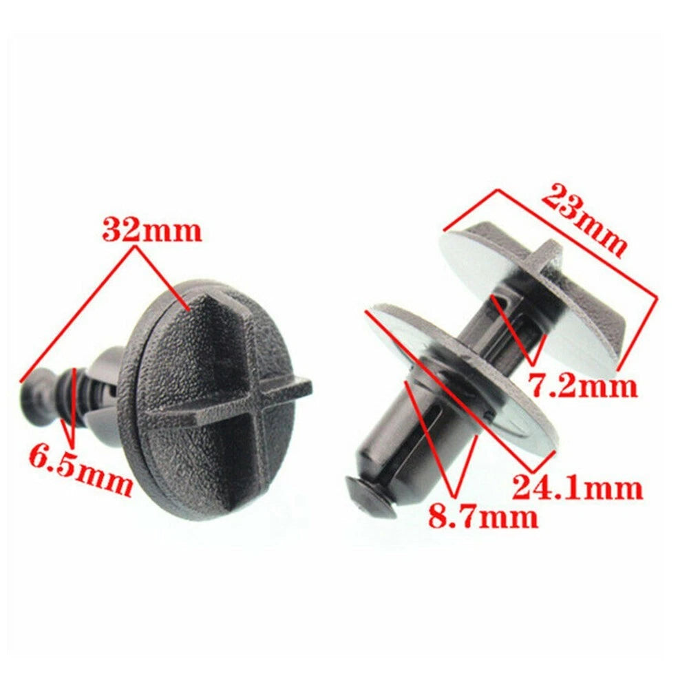 10Pcs Bumper Tank Fender Plastic Fasteners Trim Clips for Car