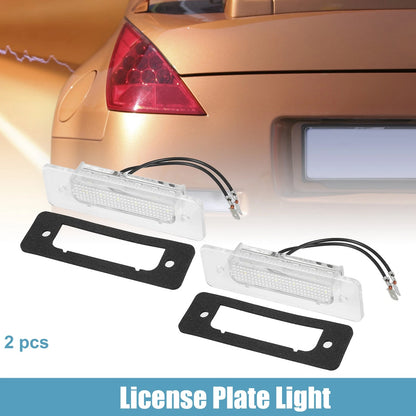 2 x Car LED License Plate Lights for BMW 325i (1987-1992)