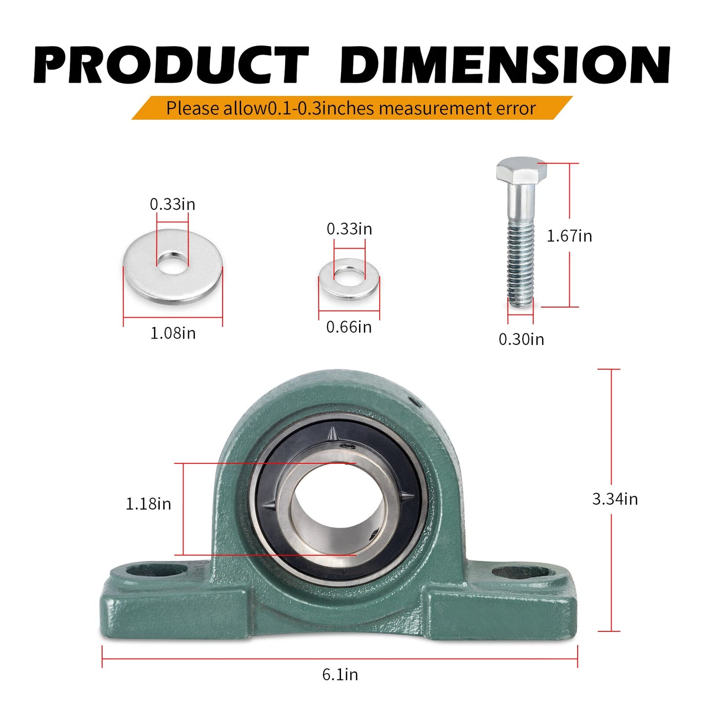 Front Center Carrier Bearing for Polaris Ranger Crew 500/800 (2011-2014)