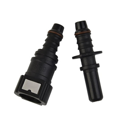 Fuel Line Hose Connector Black Nylon Pipe Connector Quick Release for Vehicle