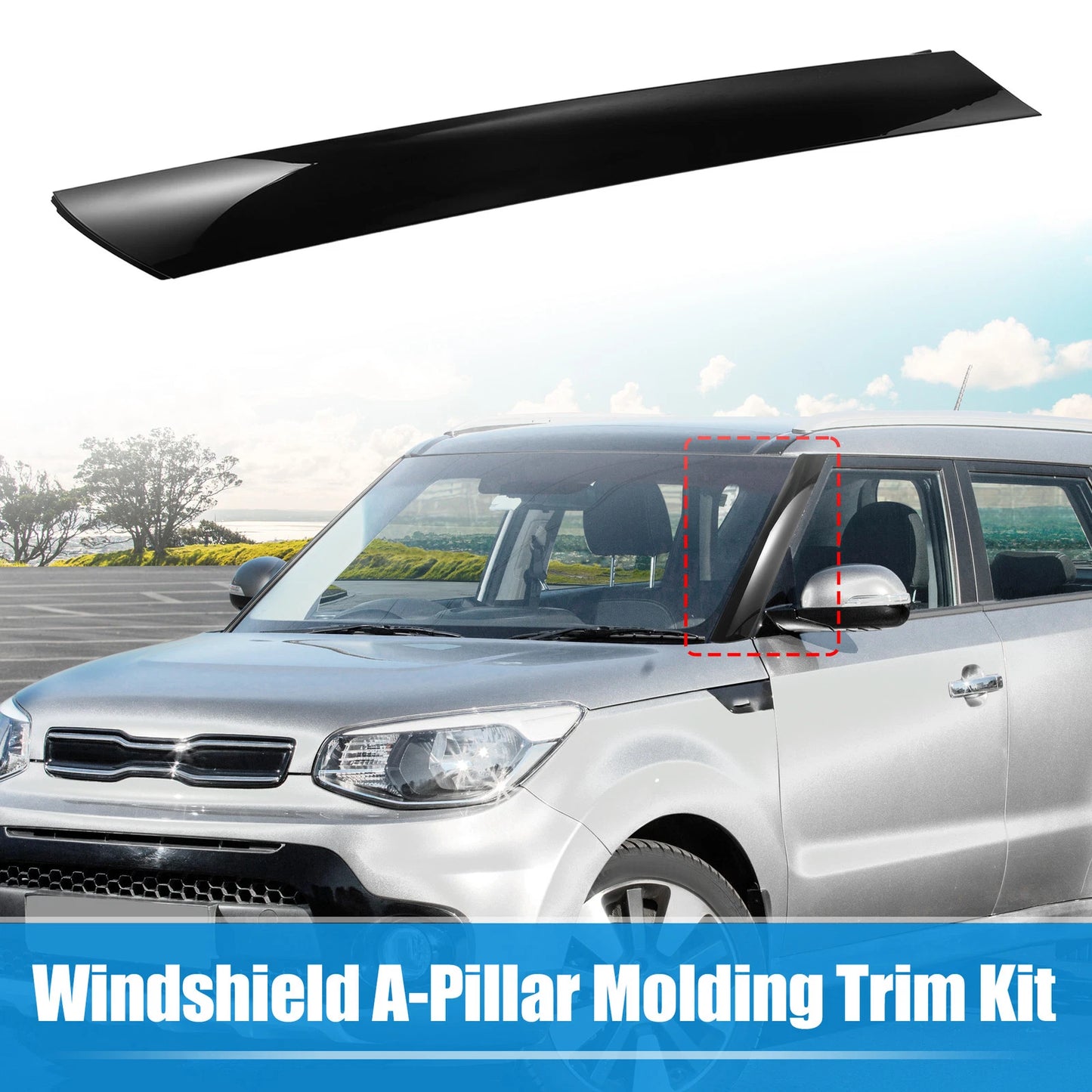 Windshield A-Pillar Trim Panel for Kia Soul (2010-2013) Left