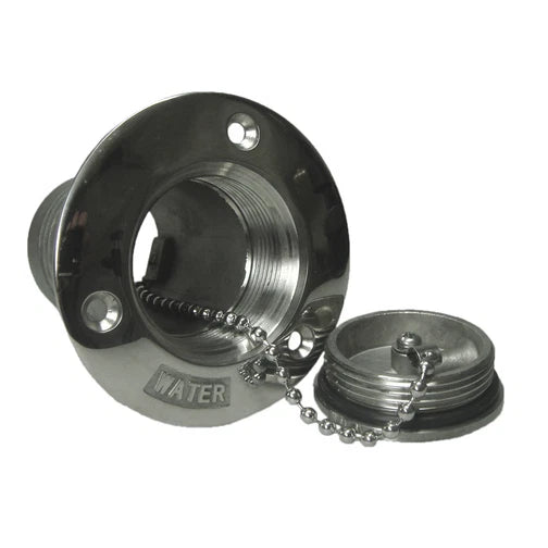 Boat Deck Filler & Key Water 38mm 316 Stainless Steel with Chain