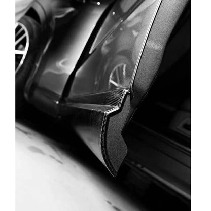 Carbon Fiber Door Side Skirt Body Guard Molding Trim for Maserati Levante 18-22