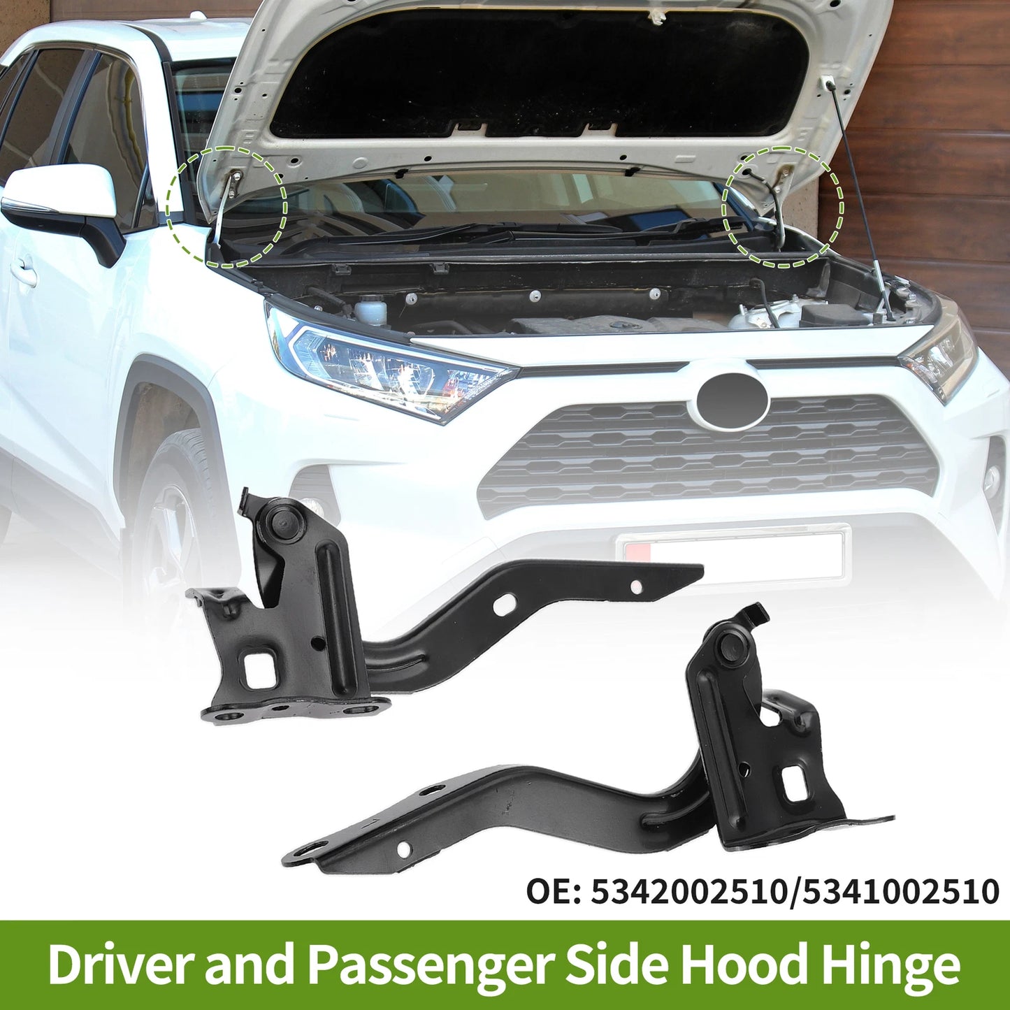 Bonnet Hinges for Toyota Corolla 2020-2022 Front Bonnet Bracket - 1 Pair