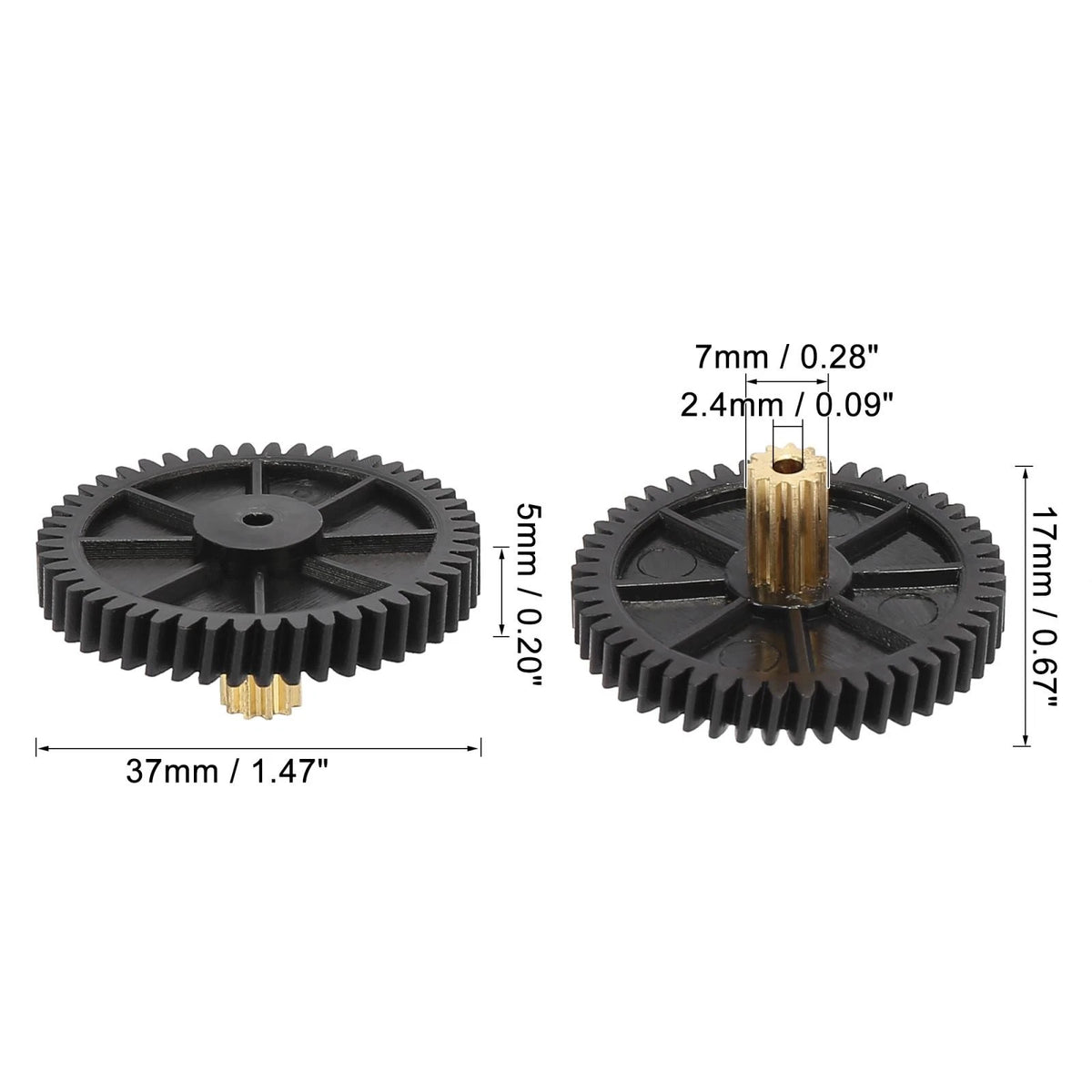 Rear Curtain Sunshade Motor Gear for Toyota Avalon (2005-2013)