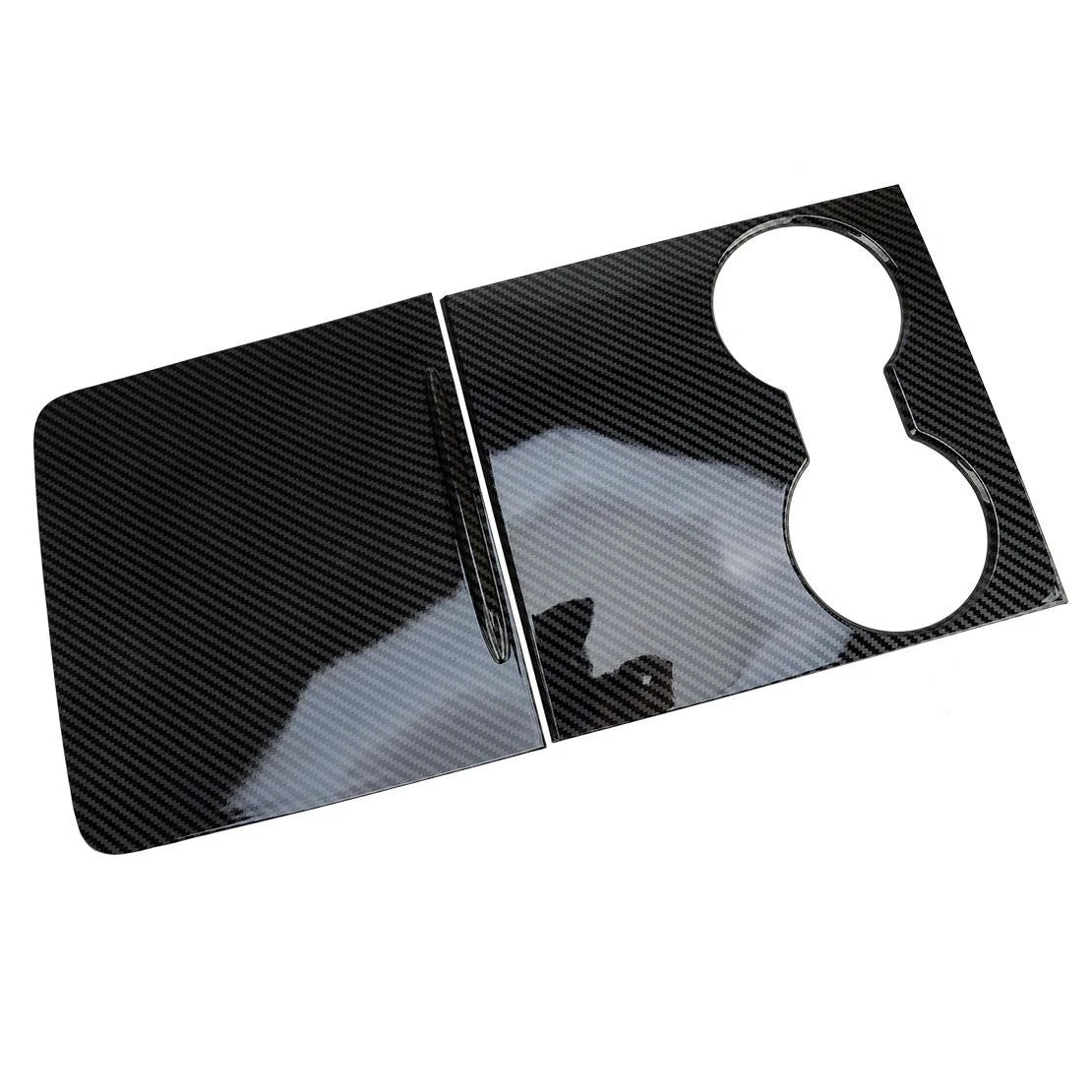 Carbon Fiber Console Cup Holder Trim for Tesla Model 3 Y (2017-2023)