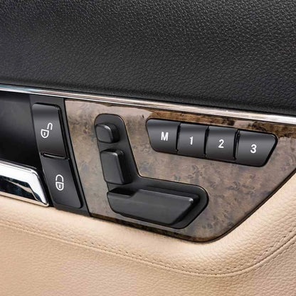4x Door Lock Release Button Trim for Mercedes Benz C E Series (2007-2016)
