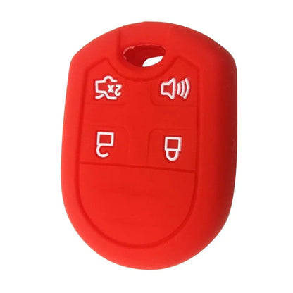 2 x Silicone 4 Button Key Cover Case for Ford Edge, Explorer, F-150, F-250, F-350