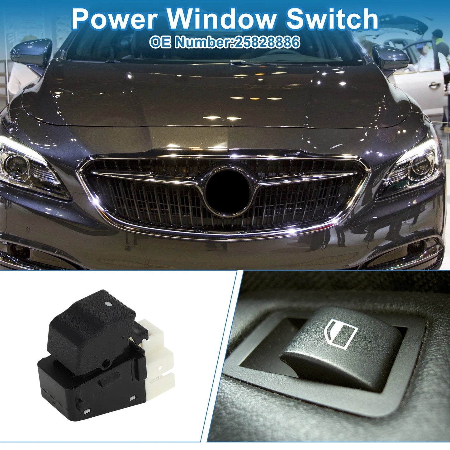 Rear Power Window Switch Buick Lacrosse for Chevrolet Impala (2009-2009)